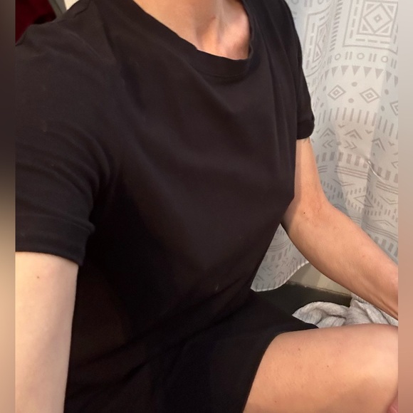 💫Twik Straight Short Sleeves T-Shirt Dress in Organic Cotton Sustainable - Picture 3 of 10